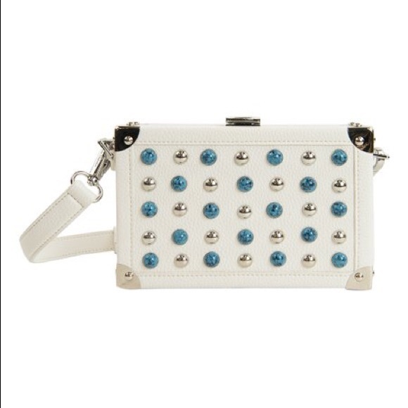 Sam Edelman Handbags - NWT Sam Edelman Hard Case Clutch in White